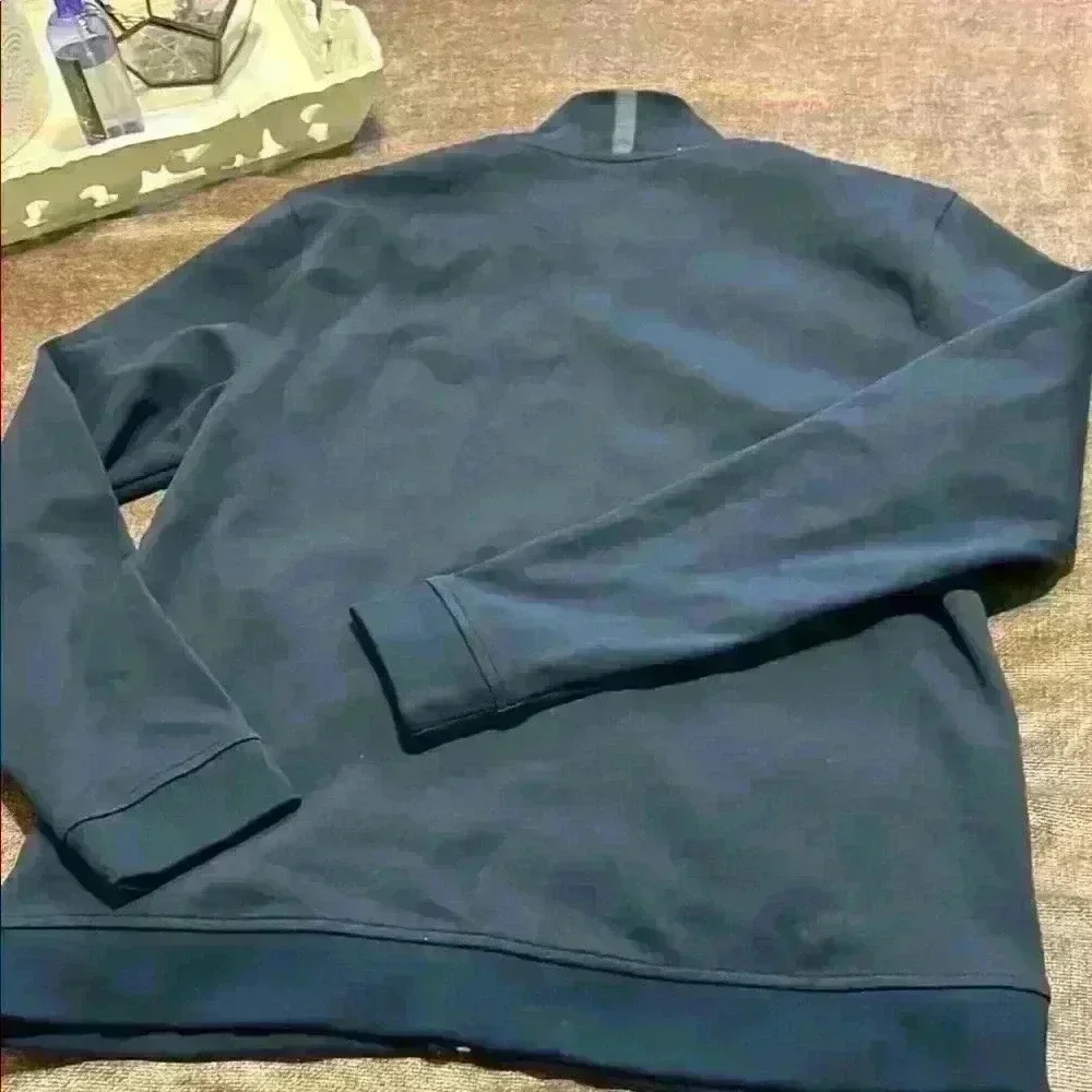 Ted Baker London Men's Soft Funnel Neck Sweater Jacket Full Zip-  Size 4 Navy